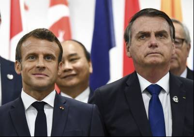 Bolsonaro já fez piada com esposa de Macron, reeleito presidente da França